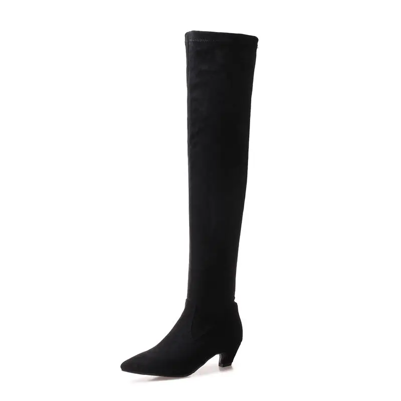 Smeeroon 2020 fashion med heels women boots autumn winter boots pointed toe slip on over the knee boots for women wedding shoes
Smeeroon 2020 fashion med heels women boots autumn winter boots pointed toe slip on over the knee boots for women wedding shoes