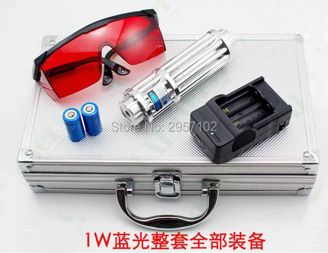 High Power Military Blue laser pointer 500000m 500w 450nm Flashlight Burning match/dry wood/candle/black/Burn cigarettes+Glasses
High Power Military Blue laser pointer 500000m 500w 450nm Flashlight Burning match/dry wood/candle/black/Burn cigarettes+Glasses