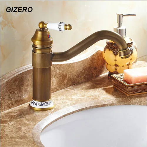 9" Antique Retro Mixer Bathroom Basin Taps Swivel Spout with ceramic handle Deck Mounted antique mixer ZR119
9" Antique Retro Mixer Bathroom Basin Taps Swivel Spout with ceramic handle Deck Mounted antique mixer ZR119