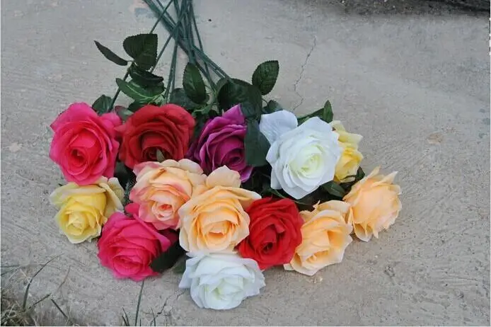 2016 New Styles Artificial Rose Silk Craft Flowers Real Touch Flowers For Wedding Christmas Room Decoration 7 Color Cheap Sale
2016 New Styles Artificial Rose Silk Craft Flowers Real Touch Flowers For Wedding Christmas Room Decoration 7 Color Cheap Sale