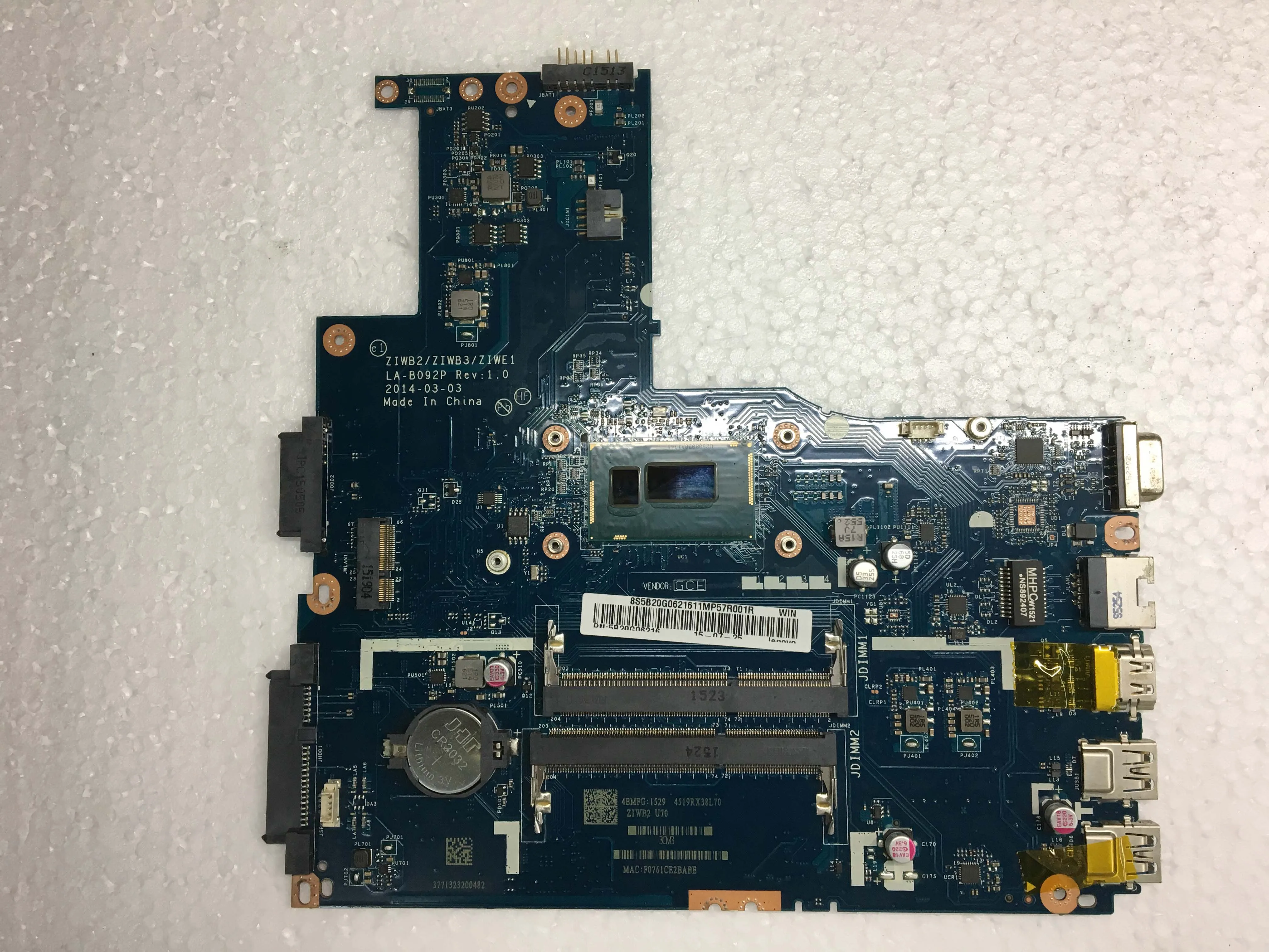 Новая материнская плата ZIWB ZIWB3 ZIWE1, материнская плата для ноутбука Lenovo LA-B092P LA B092P
Новая материнская плата ZIWB ZIWB3 ZIWE1, материнская плата для ноутбука Lenovo LA-B092P LA B092P