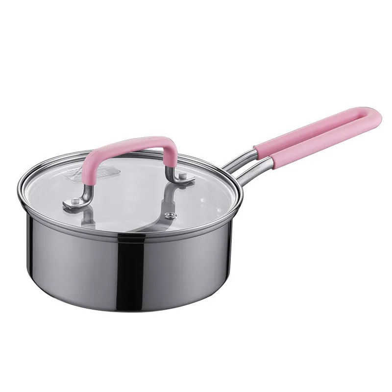 Stainless steel milk pot small soup stew porridge baby food health pot thickening household hot pot glass cover sauce pan
Stainless steel milk pot small soup stew porridge baby food health pot thickening household hot pot glass cover sauce pan