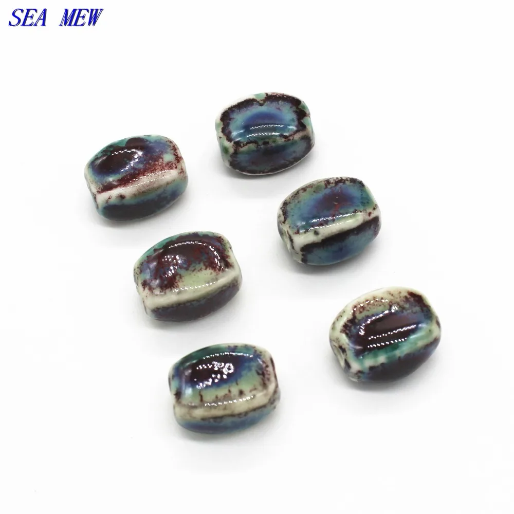 SEA MEW 20PCS 12*14*19mm Square-Shape Beads Porcelain Ceramic Beads Handmade DIY Hole Beads
SEA MEW 20PCS 12*14*19mm Square-Shape Beads Porcelain Ceramic Beads Handmade DIY Hole Beads