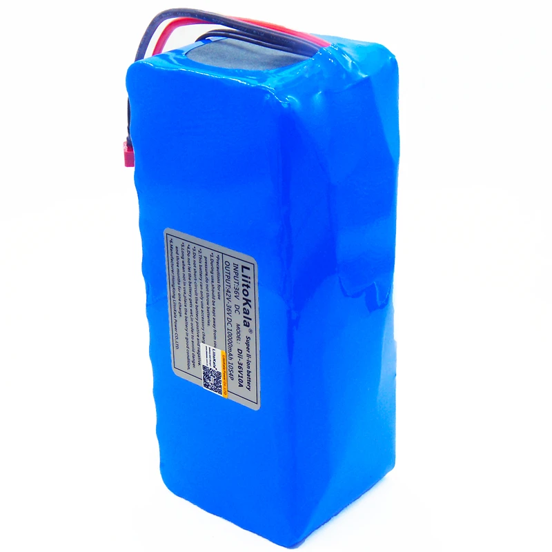 LiitoKala 36V 10Ah 500W High power&capacity 42V 18650 lithium battery pack ebike electric car bicycle motor scooter with BMS
LiitoKala 36V 10Ah 500W High power&capacity 42V 18650 lithium battery pack ebike electric car bicycle motor scooter with BMS
