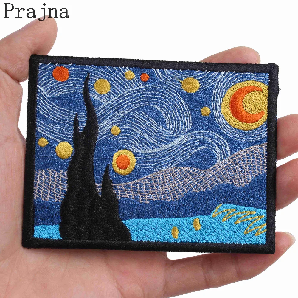 Prajna Van Gogh Patch Stalker Stranger Things Patch Art Parches Ironing Embroidered Iron On Patches For Clothes Fabric Bag Patch
Prajna Van Gogh Patch Stalker Stranger Things Patch Art Parches Ironing Embroidered Iron On Patches For Clothes Fabric Bag Patch