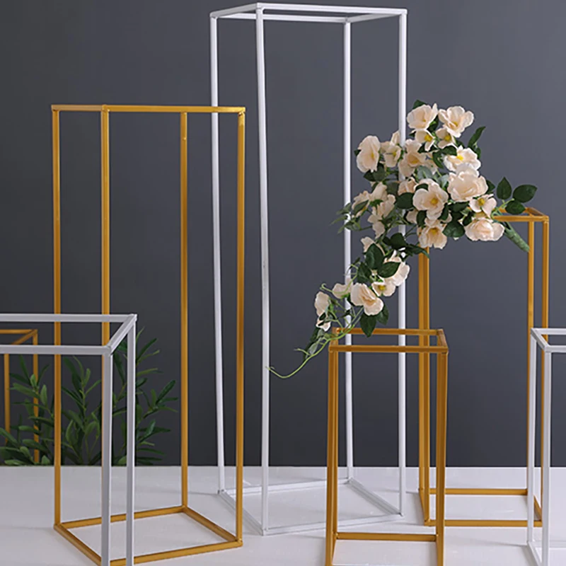 Wedding lead away wrought iron geometric frame rectangular body wrought iron flower ornaments stage Artificial flower props
Wedding lead away wrought iron geometric frame rectangular body wrought iron flower ornaments stage Artificial flower props