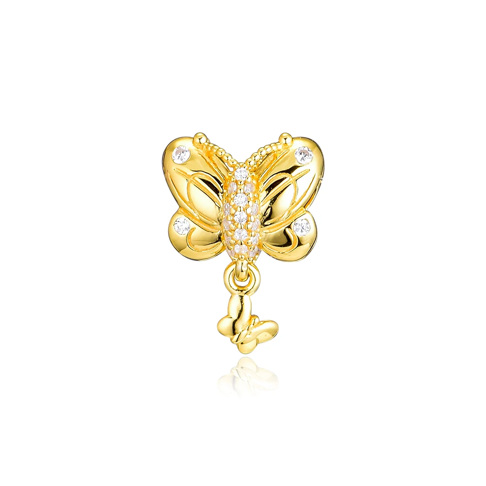 CKK Golden Decorative Butterfly Beads Charms 925 Sterling Silver For Jewelry Making Fits Europe Bracelet Charm Bead Berloque
CKK Golden Decorative Butterfly Beads Charms 925 Sterling Silver For Jewelry Making Fits Europe Bracelet Charm Bead Berloque