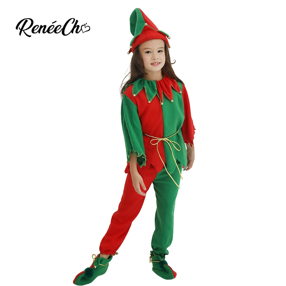 Reneecho Christmas Elf Costumes Kids Girls Santa Claus Costumes For Carnival Party Cosplay Gift Boy Hat Top Pants 3 pieces Suit
Reneecho Christmas Elf Costumes Kids Girls Santa Claus Costumes For Carnival Party Cosplay Gift Boy Hat Top Pants 3 pieces Suit