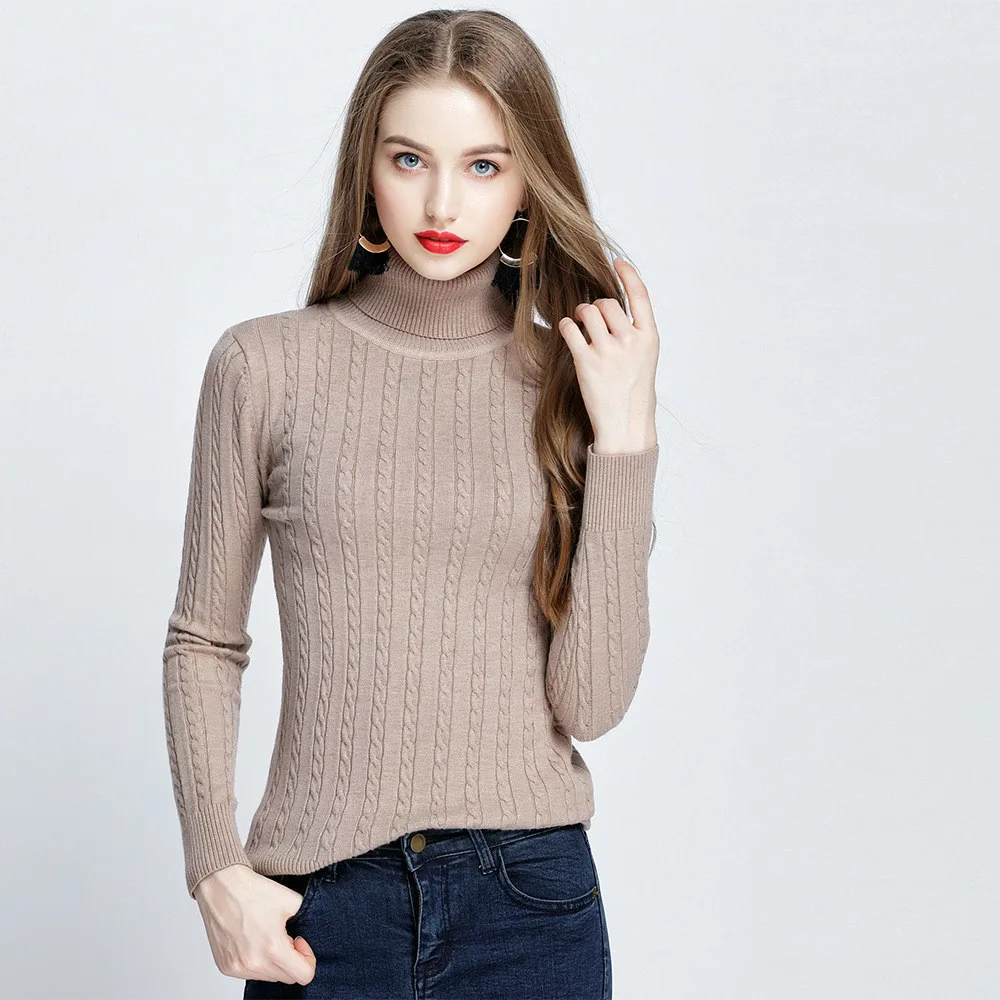 2019 Cotton Polyester Top Blusas De Inverno Feminina Jumper Sweater Pullover Winter New Knitting Korean Solid Show Rendering
2019 Cotton Polyester Top Blusas De Inverno Feminina Jumper Sweater Pullover Winter New Knitting Korean Solid Show Rendering