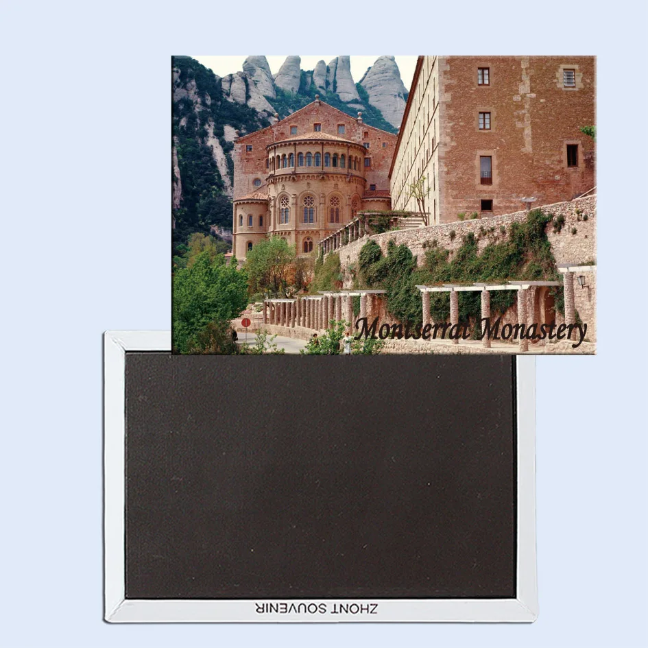 Monastery of Montserrat, Spain, Magnetic Refrigerator Affixed With Tourist Souvenirs Home Accessories 24854
Monastery of Montserrat, Spain, Magnetic Refrigerator Affixed With Tourist Souvenirs Home Accessories 24854