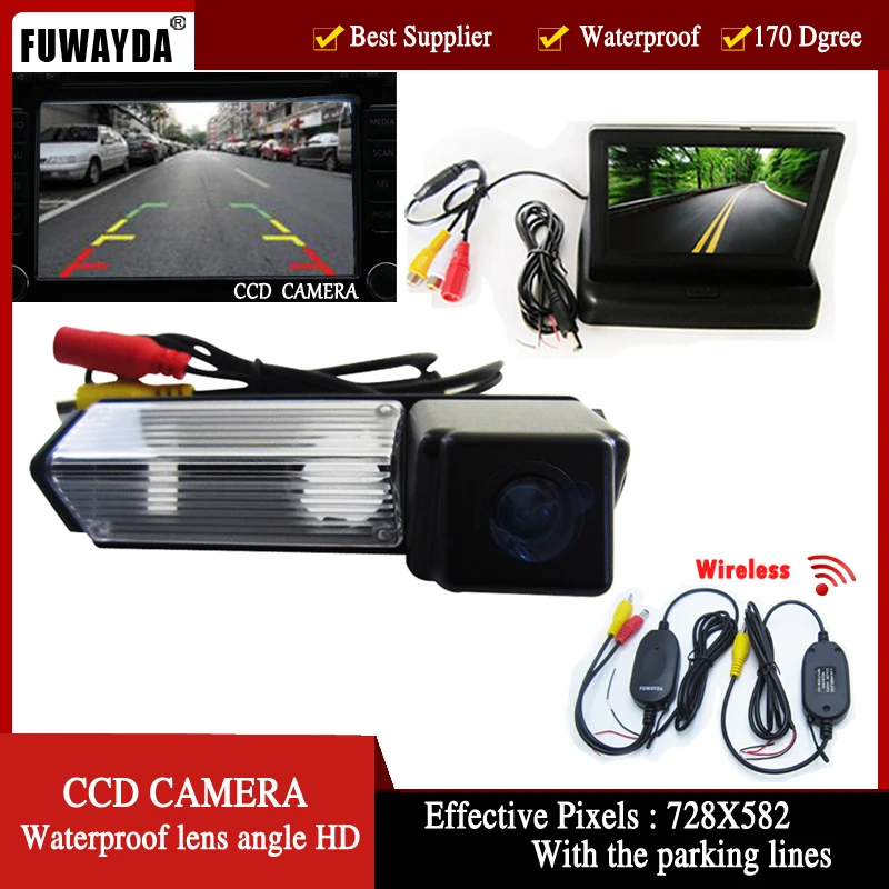 FUWAYDA Wireless Color CarRear View Camera for Mitsubishi Challenger Grandis Nativa Pajero Sport,4.3 Inch foldable Monitor
FUWAYDA Wireless Color CarRear View Camera for Mitsubishi Challenger Grandis Nativa Pajero Sport,4.3 Inch foldable Monitor