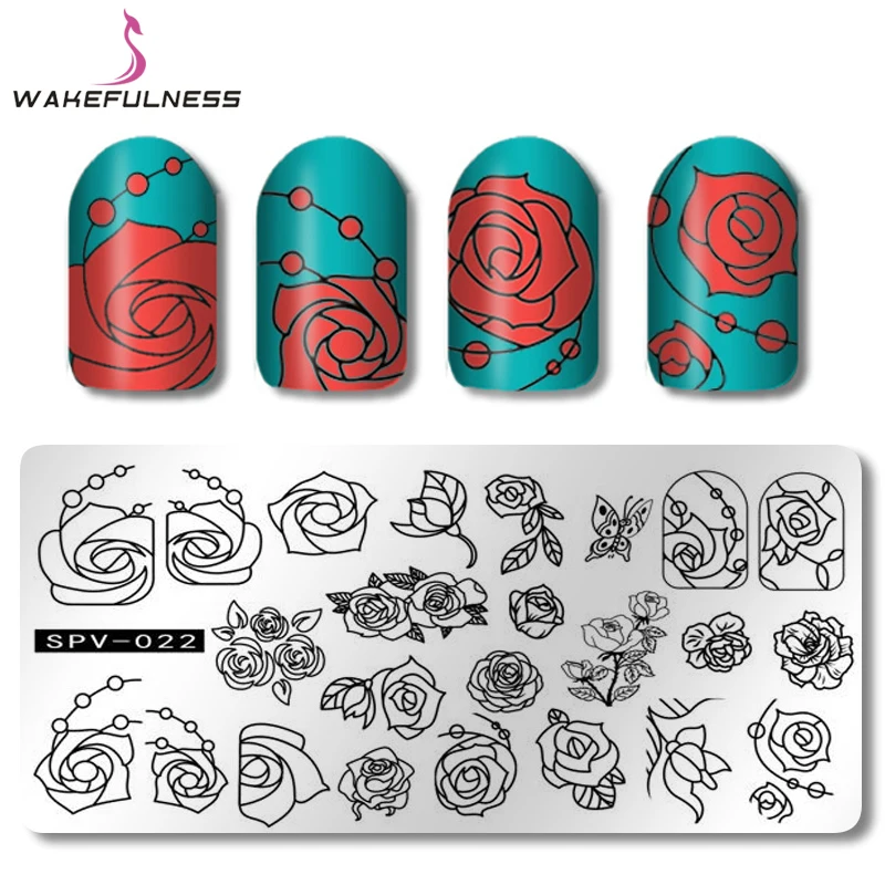 1Pcs Rose Flowers Nail Stamping Plates Rectangle Template Manicure Nail Art Image Plate Stencils Stamps Tool
1Pcs Rose Flowers Nail Stamping Plates Rectangle Template Manicure Nail Art Image Plate Stencils Stamps Tool