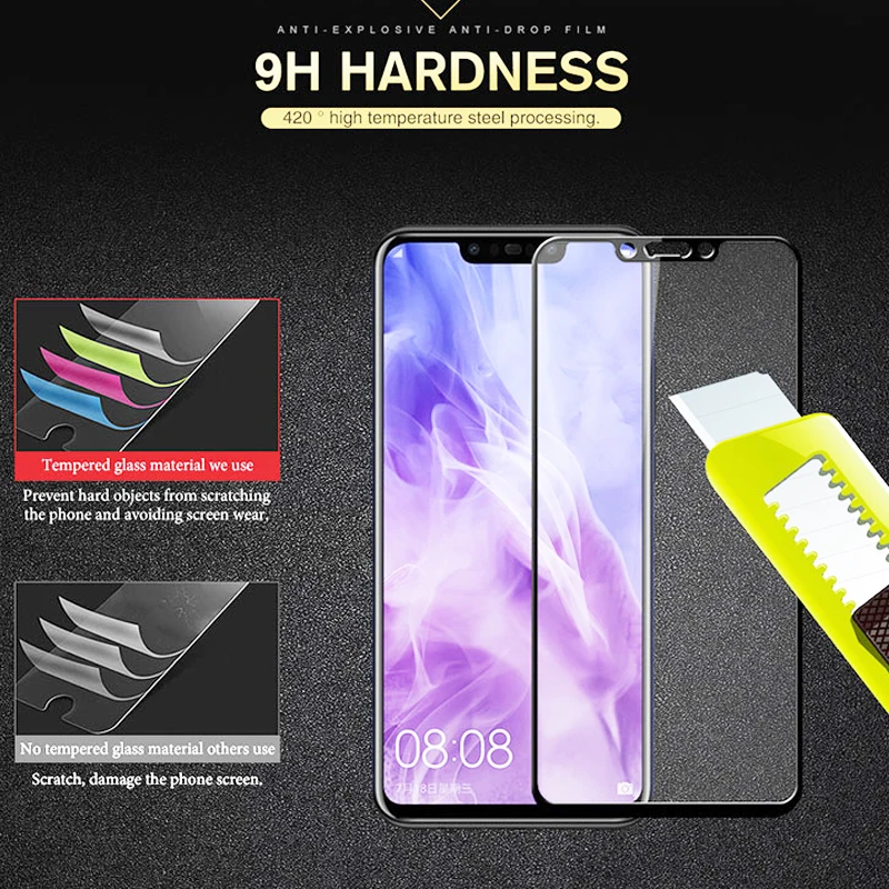 Protective Glass On Nova 3 3i Screen Protector For Huawei Nova3i 4 e Nova3e 5 Safety Verre Hauwei Huawey Sheet | Мобильные телефоны