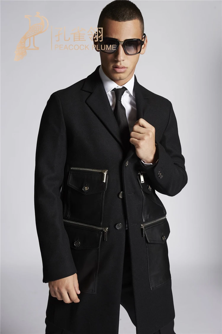 S-6XL 2022 NEW Men's Clothing Fashion Catwalk Long Woolen Overcoat With Multiple Pockets Long Suit Plus Size Costumes
S-6XL 2022 NEW Men's Clothing Fashion Catwalk Long Woolen Overcoat With Multiple Pockets Long Suit Plus Size Costumes