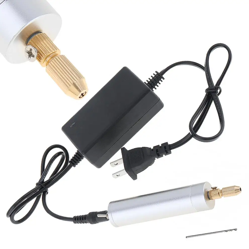 DC 5V-6V Electric Motor Hand Drill Rotary Tool with With Drill Chuck and Power Adapter for Plastic Wood Hole Tools
DC 5V-6V Electric Motor Hand Drill Rotary Tool with With Drill Chuck and Power Adapter for Plastic Wood Hole Tools