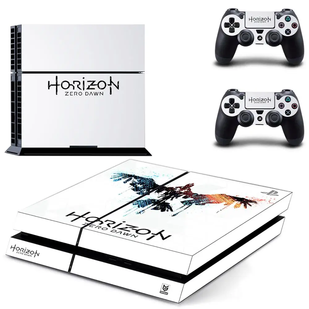 Виниловая наклейка Horizon Zero Dawn PS4 на кожу для консоли Sony Playstation 4 и контроллеров |