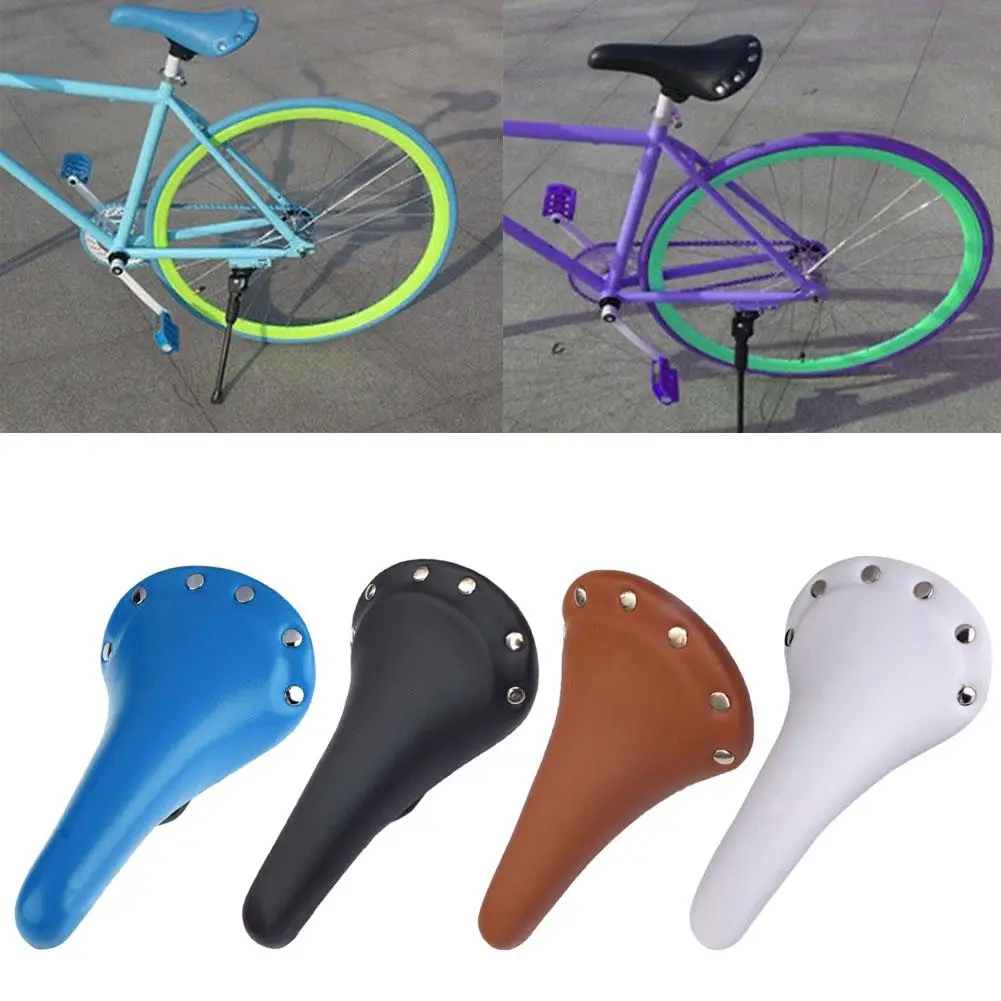 Vintage Retro Riveted Studs Bicycle Saddle Leather Soft Bike Seat Cover Mat Race Fixed Gear Cycling Bike Saddle Cushion Pad
Vintage Retro Riveted Studs Bicycle Saddle Leather Soft Bike Seat Cover Mat Race Fixed Gear Cycling Bike Saddle Cushion Pad
