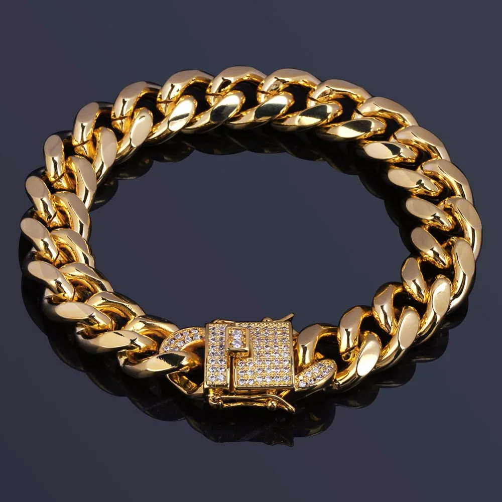 12mm Miami Curb Cuban Chain Bracelet For Men AAA Rhinestones CZ Box Lock Bling Iced Out Mens Hip Hop Rapper Bracelets Jewelry
12mm Miami Curb Cuban Chain Bracelet For Men AAA Rhinestones CZ Box Lock Bling Iced Out Mens Hip Hop Rapper Bracelets Jewelry
