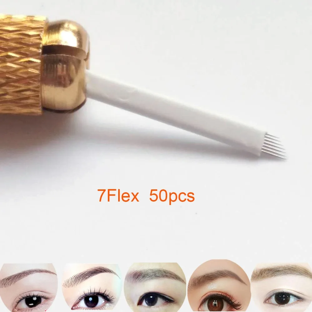 7 Flex Laminas Tebori 7 pin Microblading Needles Permanent Makeup Eyebrow Tatoo Blade For Manual Tattoo Pen Machine
7 Flex Laminas Tebori 7 pin Microblading Needles Permanent Makeup Eyebrow Tatoo Blade For Manual Tattoo Pen Machine