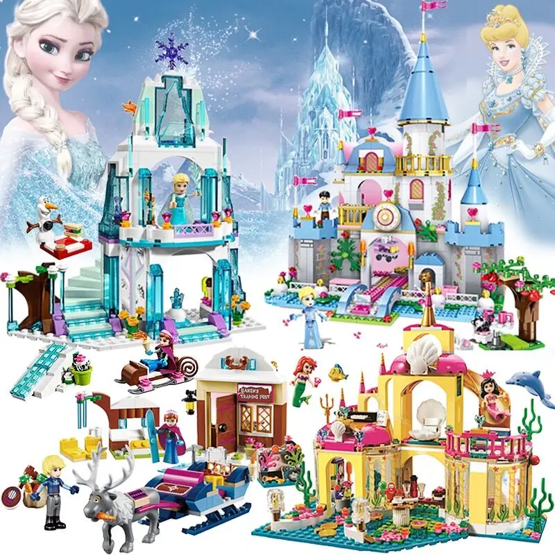 Disney Frozen 316pcs Dream Princess Elsa Ice Castle Princess Anna Set Building Model Blocks Gifts Toy Compatible with Legoings
Disney Frozen 316pcs Dream Princess Elsa Ice Castle Princess Anna Set Building Model Blocks Gifts Toy Compatible with Legoings
