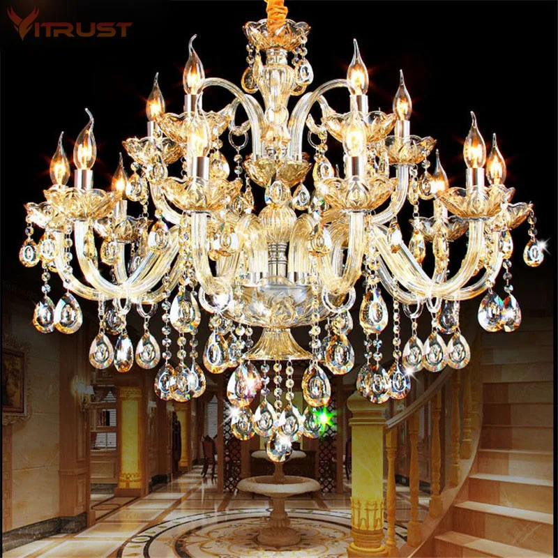 K9 Crystal Candle Chandelier decoration simple chandelier crystal light For Living Room Hotel AC110V~240V 6/8/10/12/15/18 Arms
K9 Crystal Candle Chandelier decoration simple chandelier crystal light For Living Room Hotel AC110V~240V 6/8/10/12/15/18 Arms