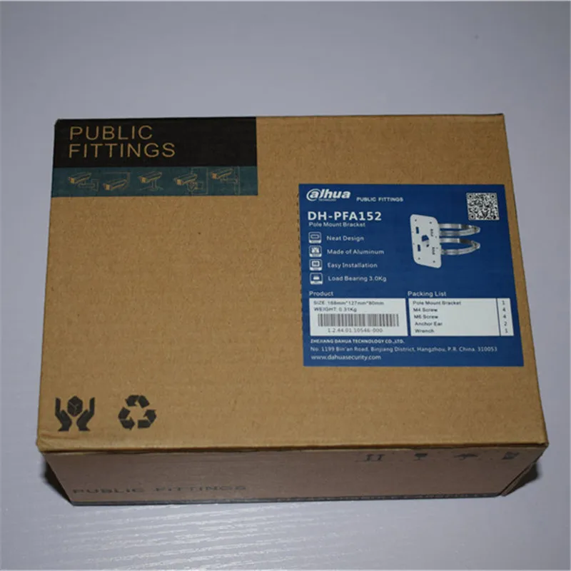 Dahua Technology PFA152 Pole Mount Bracket Aluminum Pole Mount Bracket Neat & Integrated design PFA152
Dahua Technology PFA152 Pole Mount Bracket Aluminum Pole Mount Bracket Neat & Integrated design PFA152