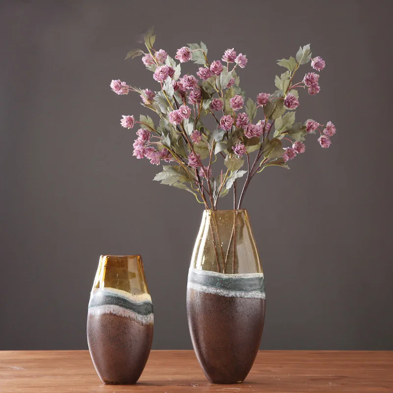 

Настольная стеклянная ваза геометрической формы в скандинавском стиле, цветочный горшок, украшение для дома и отеля, аксессуары для цветов,...