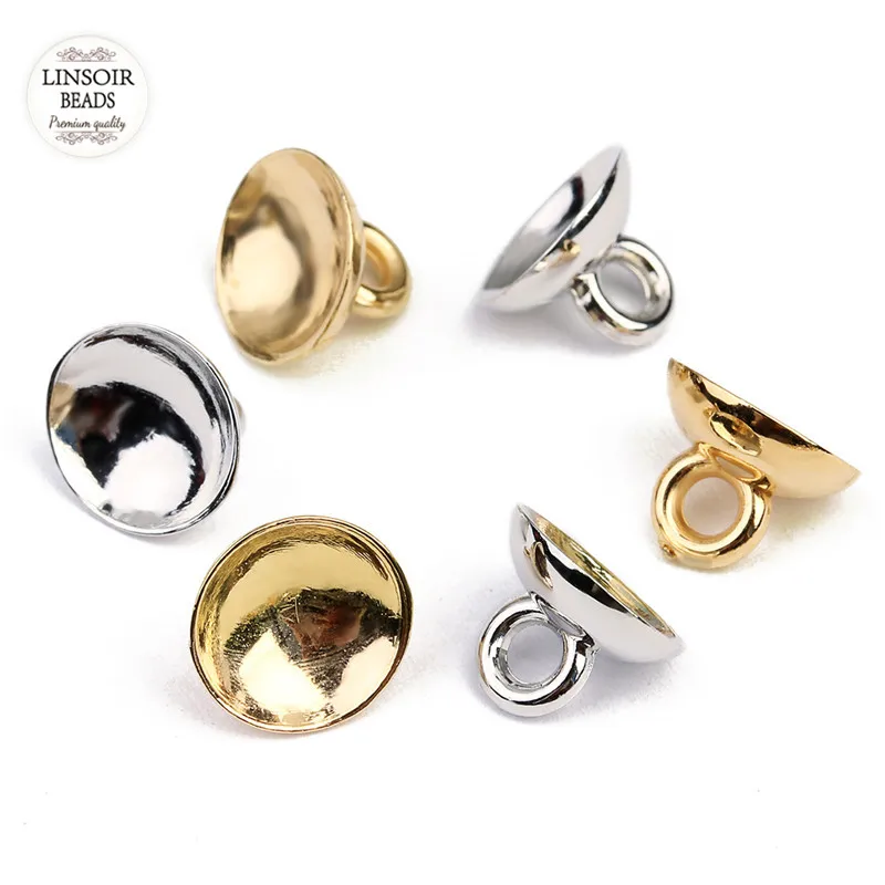 LINSOIR 200pcs/lot CCB Plastic Bail Cap Beads KC Gold Rhodium 6mm 8mm 10mm Pearl Pendant Connector for DIY Pearl Jewelry Making
LINSOIR 200pcs/lot CCB Plastic Bail Cap Beads KC Gold Rhodium 6mm 8mm 10mm Pearl Pendant Connector for DIY Pearl Jewelry Making
