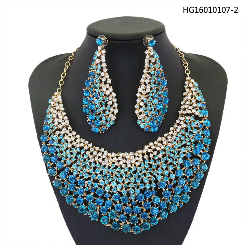 Yulaili 2019 Fashion Luxury Blue White Color Crystal Jewelry Set Multilayer Circle Shape Jewelry Set For Women Wedding Party
Yulaili 2019 Fashion Luxury Blue White Color Crystal Jewelry Set Multilayer Circle Shape Jewelry Set For Women Wedding Party