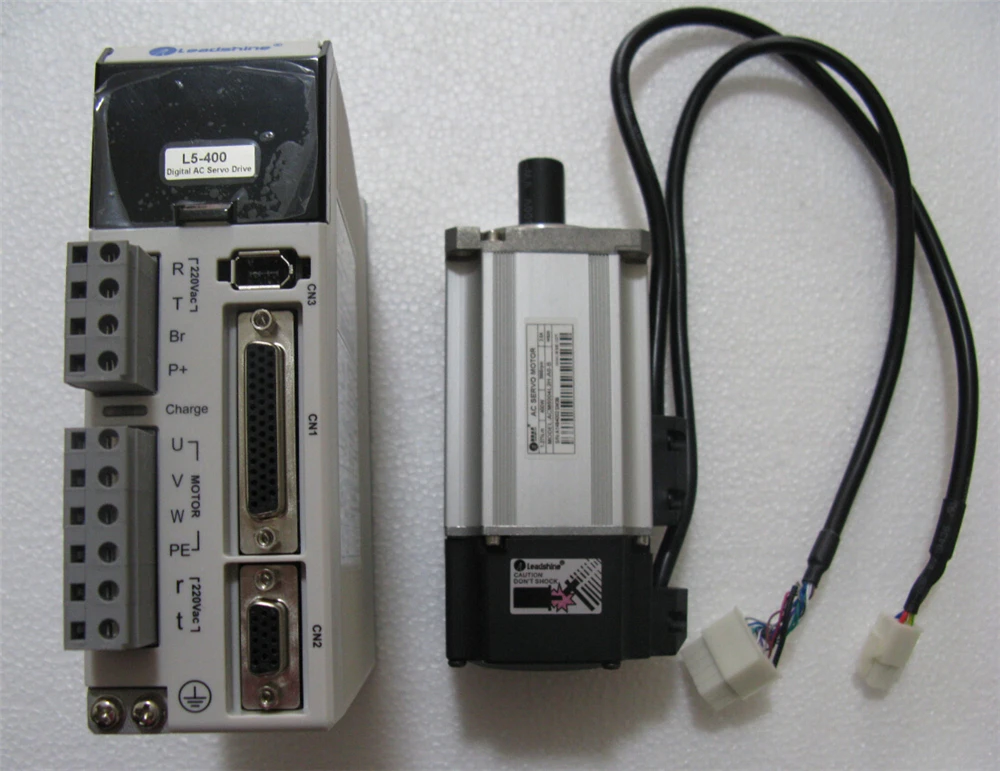 Leadshine NEMA24 400W AC Servo Motor Drive Kits System 220V 3000R/Min 3A 1.27NM 2500line Flange 60mm with 3M Cable New
Leadshine NEMA24 400W AC Servo Motor Drive Kits System 220V 3000R/Min 3A 1.27NM 2500line Flange 60mm with 3M Cable New