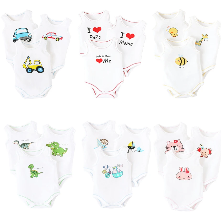 100% cotton vest Summer boys and girls baby vest newborn Siamese clothes cotton baby vest a variety of optional 3 pcs/set
100% cotton vest Summer boys and girls baby vest newborn Siamese clothes cotton baby vest a variety of optional 3 pcs/set