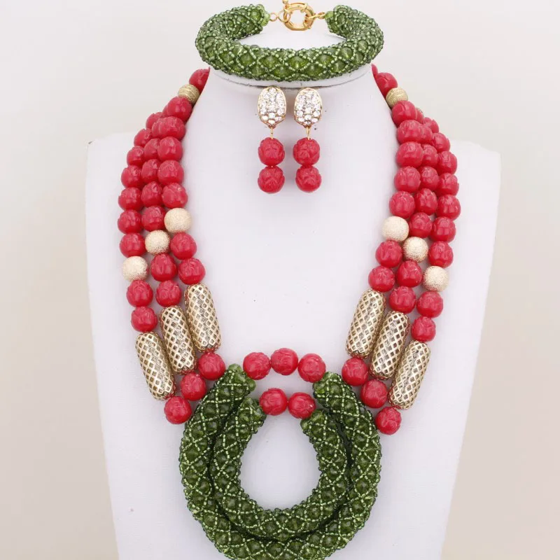 Dudo Store Coral Beads Jewelry Wedding Set Red and Green Earrings Necklace Bracelet Set Free shipping 3 Layers Jewellery Set
Dudo Store Coral Beads Jewelry Wedding Set Red and Green Earrings Necklace Bracelet Set Free shipping 3 Layers Jewellery Set