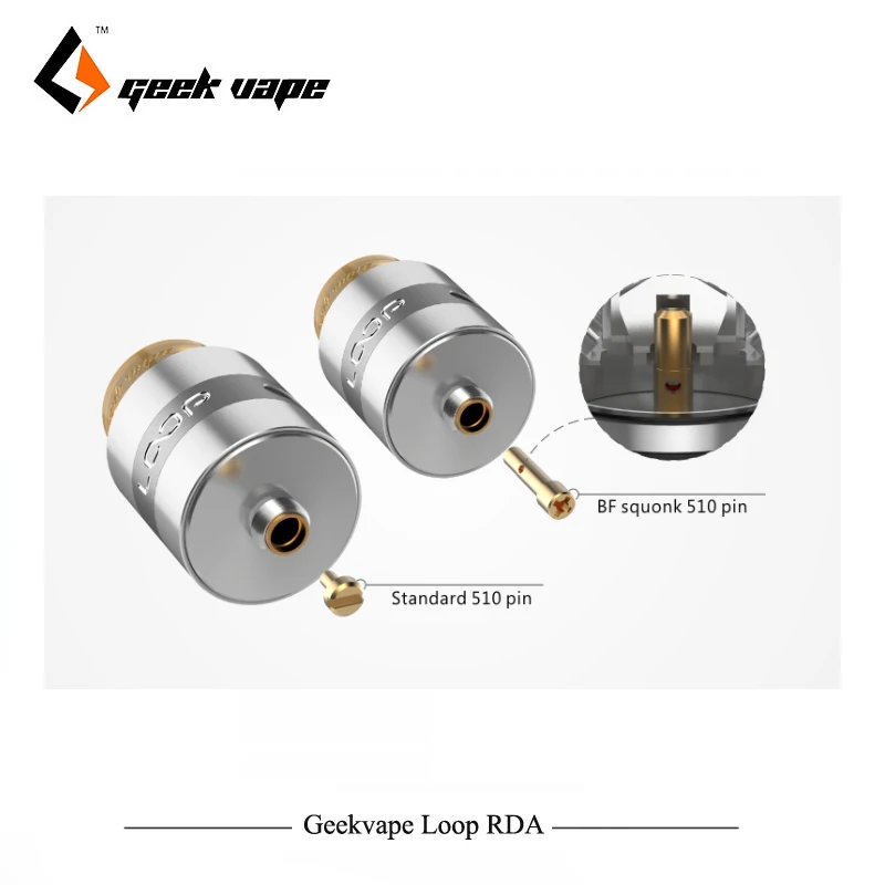 Оригинальный RDA атомайзер Geekvape loop 24 мм vape с уникальным W образным блоком