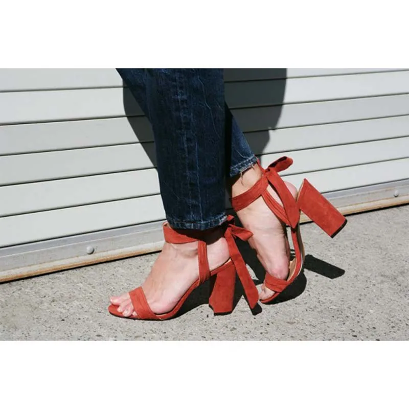 Red Suede Big Butterfly-knot Block Heels Open Toe Chunky Heel Sandals Summer Night Club Prom Shoes Woman Plus Big US 4-16 FSJ
Red Suede Big Butterfly-knot Block Heels Open Toe Chunky Heel Sandals Summer Night Club Prom Shoes Woman Plus Big US 4-16 FSJ