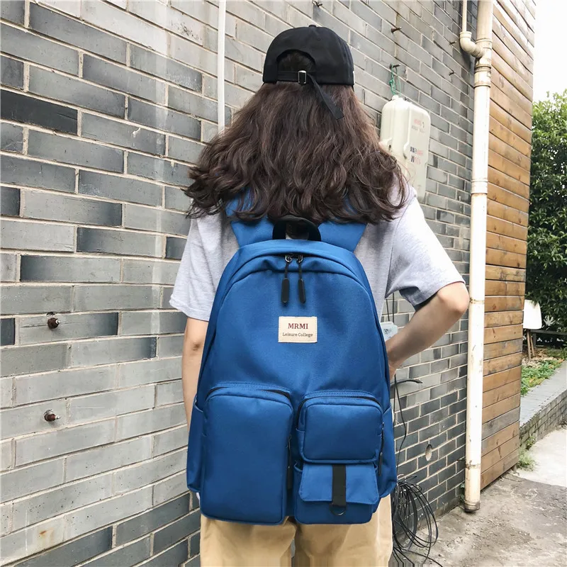 Japan Korea Fashion Backpack Men Women Casual Solid Colour Large Capacity School Bag Multi-function Unisex Travel Backpack Bag
Japan Korea Fashion Backpack Men Women Casual Solid Colour Large Capacity School Bag Multi-function Unisex Travel Backpack Bag