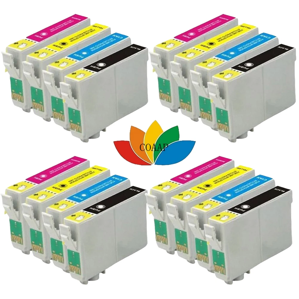 

16x T1811 T1812 T1813 T1814 Ink Cartridges for Compatible EPSON Expression Home XP30 XP-30 Printer