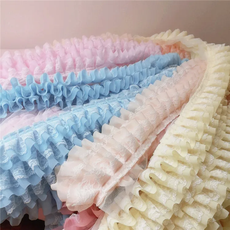 11cm Wide Many Colors Three-layer Chiffon Mesh Tulle Lace Trim Fabric DIY Skirt Cuffs Curtain Edge Sewing Accessories Material
11cm Wide Many Colors Three-layer Chiffon Mesh Tulle Lace Trim Fabric DIY Skirt Cuffs Curtain Edge Sewing Accessories Material