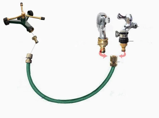 20m PVC hose set with Three-arms self-rotating nozzle with 1/2'' female thread easily assembled 360 degree watering coverage
20m PVC hose set with Three-arms self-rotating nozzle with 1/2'' female thread easily assembled 360 degree watering coverage