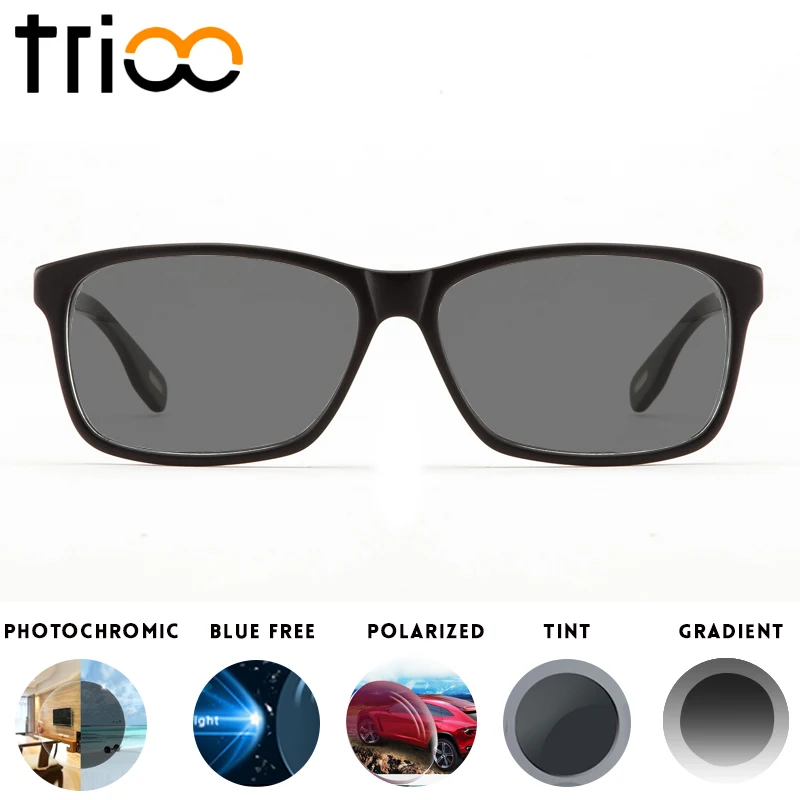 TRIOO UV400 Prescription Glasses Square Minus Sunglasses With Diopters Myopia Optical Eyewear Diopter Unisex Sun Eye Glasses
TRIOO UV400 Prescription Glasses Square Minus Sunglasses With Diopters Myopia Optical Eyewear Diopter Unisex Sun Eye Glasses