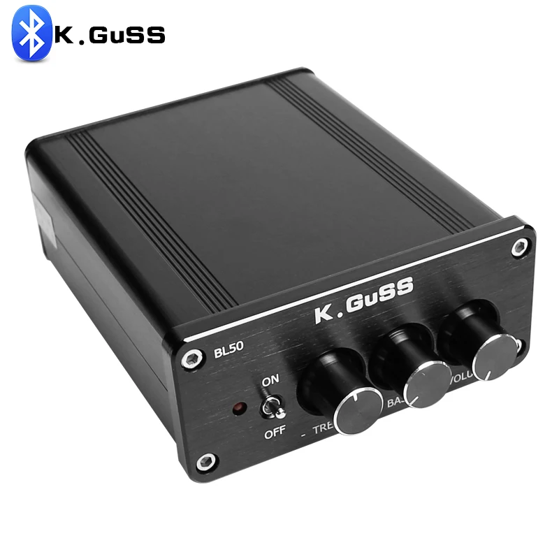 Фото Цифровой усилитель звука K. GuSS BL50 Class D 2 0 MINI HiFi TPA3116D2 LM1036 CSR8630 Tone Bluetooth аудио 2*50 Вт|audio