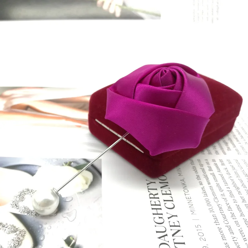 5pcs Dark Rose Red Satin Rose Handmade Flower Brooch Pin Wedding Party Favor Gifts For Guests Bridesmaid Best Man Groomsman
5pcs Dark Rose Red Satin Rose Handmade Flower Brooch Pin Wedding Party Favor Gifts For Guests Bridesmaid Best Man Groomsman