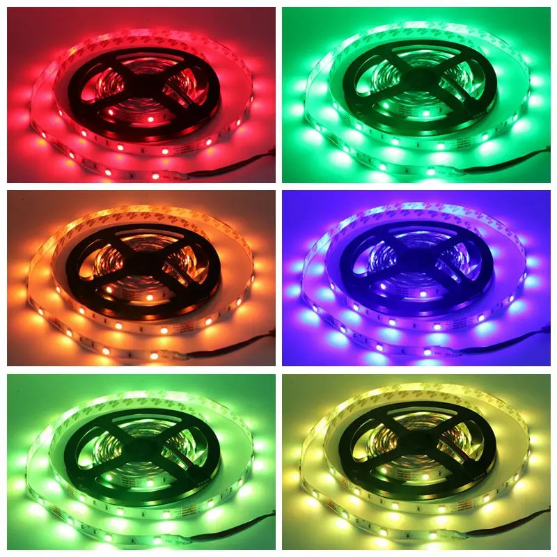 SZYOUMY RGB LED Strip SMD 5050 12V Strip Lighting 30 Leds /M Multicolor Tape Ribbon + 24K 44K Controller + Power Adapter
SZYOUMY RGB LED Strip SMD 5050 12V Strip Lighting 30 Leds /M Multicolor Tape Ribbon + 24K 44K Controller + Power Adapter
