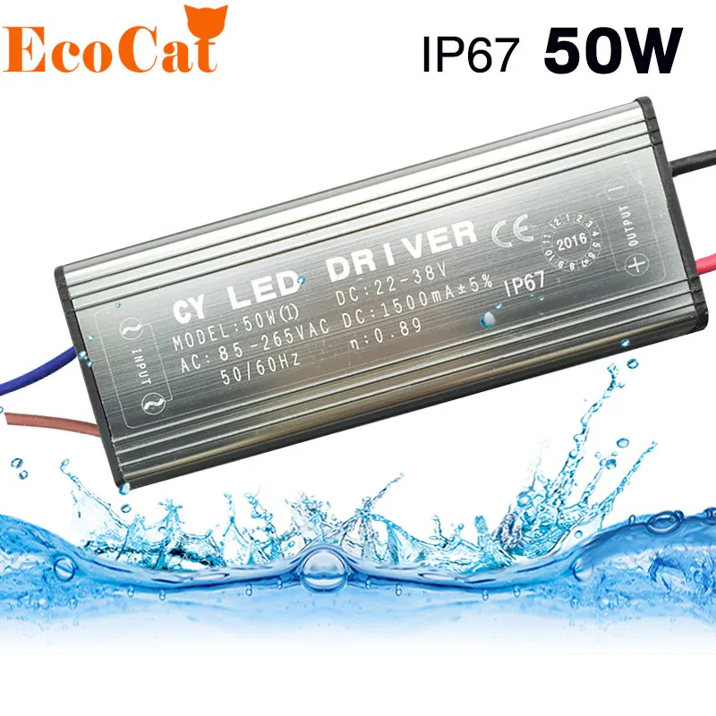 Waterproof 10W 20W 30W 50W 70W LED Driver Adapter Transformer AC100V-265V to DC20-38V Power Supply IP67 For Floodlight
Waterproof 10W 20W 30W 50W 70W LED Driver Adapter Transformer AC100V-265V to DC20-38V Power Supply IP67 For Floodlight