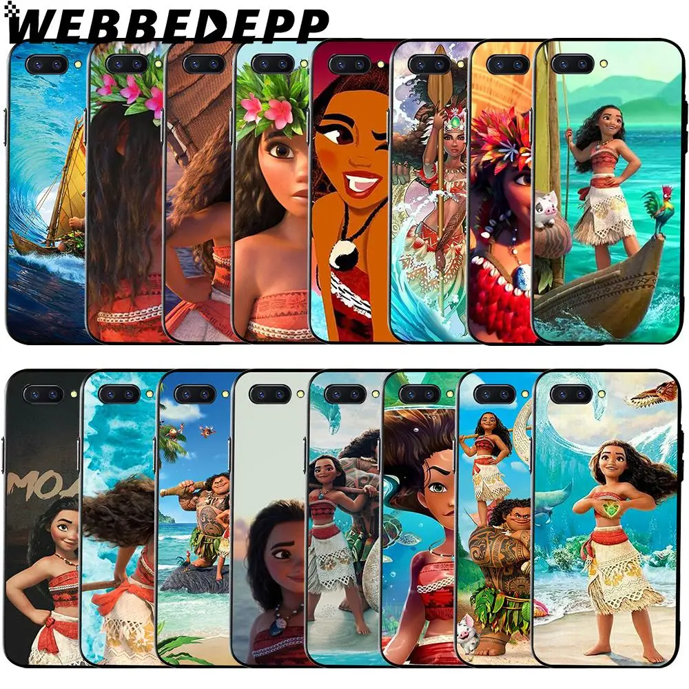 WEBBEDEPP принцесса Моана коробка мягкий чехол для Huawei Honor 6 7A Pro 7C 8C 7X8X8 9 10 lite Note10 |