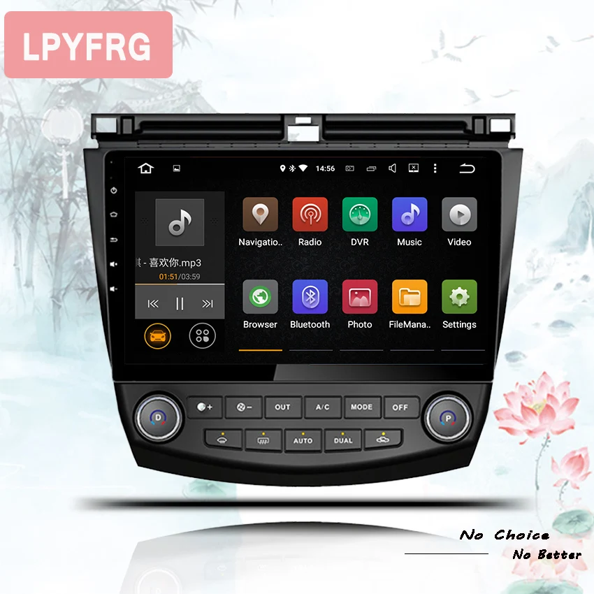 Автомобильный dvd плеер на android 10 0 gps навигатор для honda accord 7 2003 2007 автомобильное