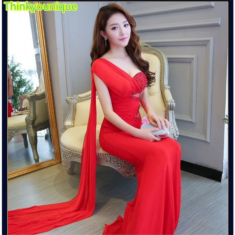 One shoulder Party Gown Formal Long Evening dress vestido de festa longo vestido de novia abendkleider robe de soiree TK878
One shoulder Party Gown Formal Long Evening dress vestido de festa longo vestido de novia abendkleider robe de soiree TK878
