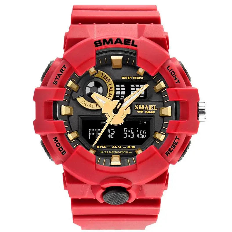 2019 Fashion Smael Top Brand Army Sport Watch Wristwatches Fashion Casual Dual Time Led Clock Quartz 50 Meters Waterproof Black
2019 Fashion Smael Top Brand Army Sport Watch Wristwatches Fashion Casual Dual Time Led Clock Quartz 50 Meters Waterproof Black