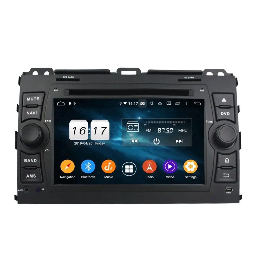 DSP PX6 4 Гб + 64 ГБ Android 10 автомобильное радио DVD GPS головное устройство для Toyota Land Cruiser Prado 120 2005-2010 стерео Мультимедийный Плеер
DSP PX6 4 Гб + 64 ГБ Android 10 автомобильное радио DVD GPS головное устройство для Toyota Land Cruiser Prado 120 2005-2010 стерео Мультимедийный Плеер