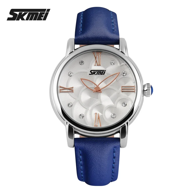 

SKMEI Fashion Watches Women Leather Strap Quartz Watch relogio feminino Brand Women Dress Wristwatch Relojes Mujer