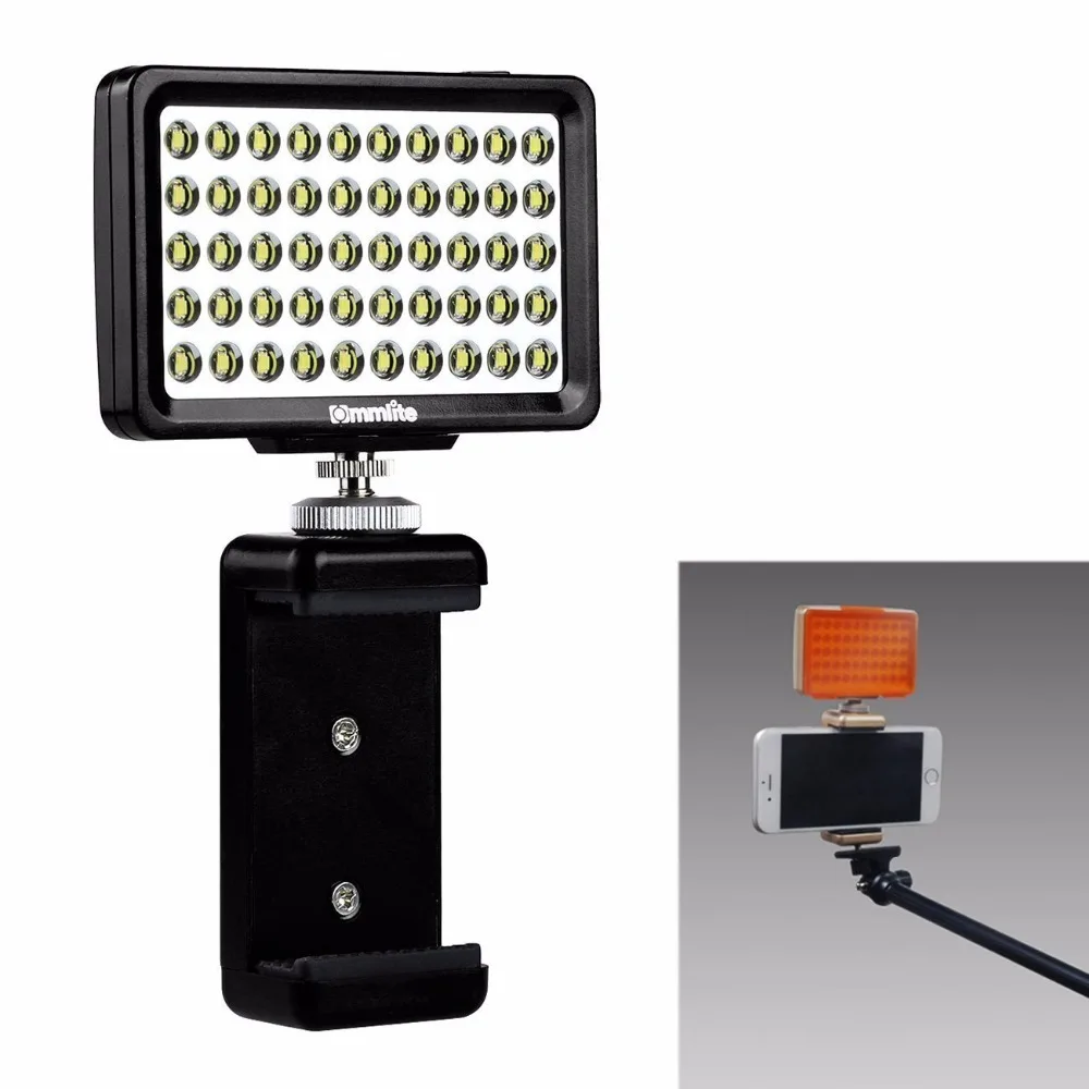 CM-L50II Dimmable 50 LED Mini Phone Video Light Ultra High Power Panel Portable for Sony Camera Smartphone Photo Lighting
CM-L50II Dimmable 50 LED Mini Phone Video Light Ultra High Power Panel Portable for Sony Camera Smartphone Photo Lighting
